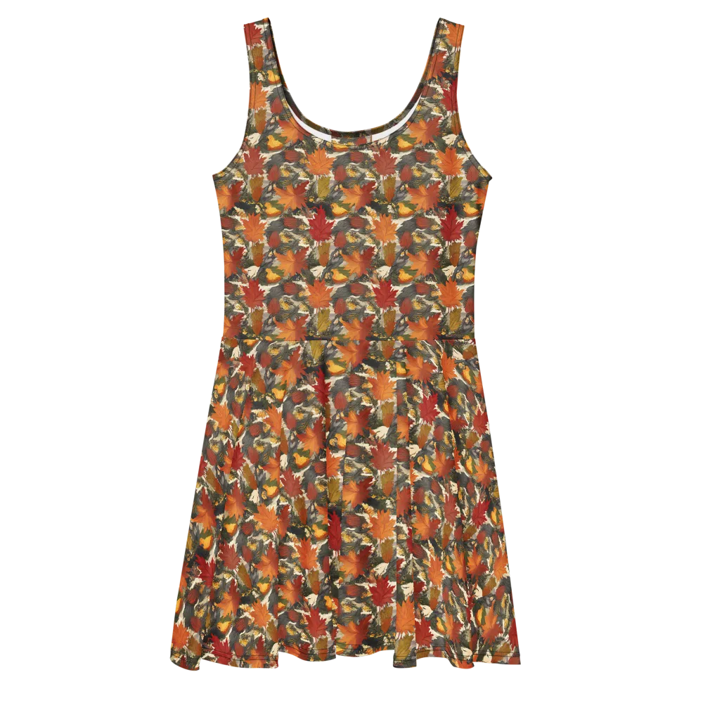 Autumn Alchemy on Skater Dress — Front