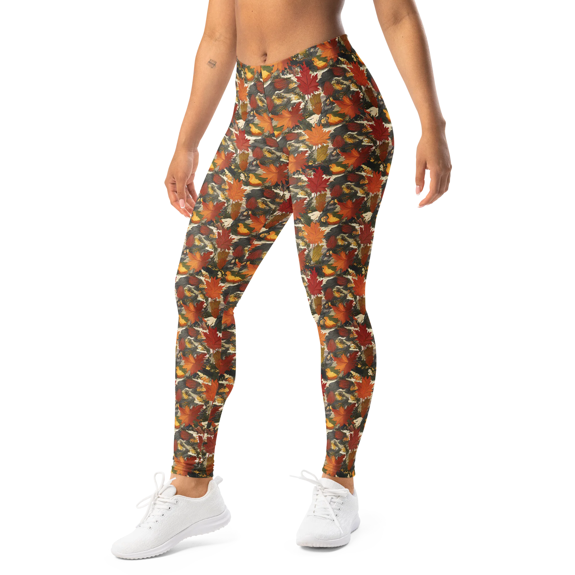 Autumn Alchemy on Leggings — Left Front