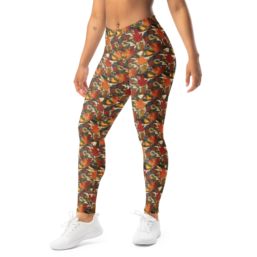 Autumn Alchemy on Leggings — Left Front