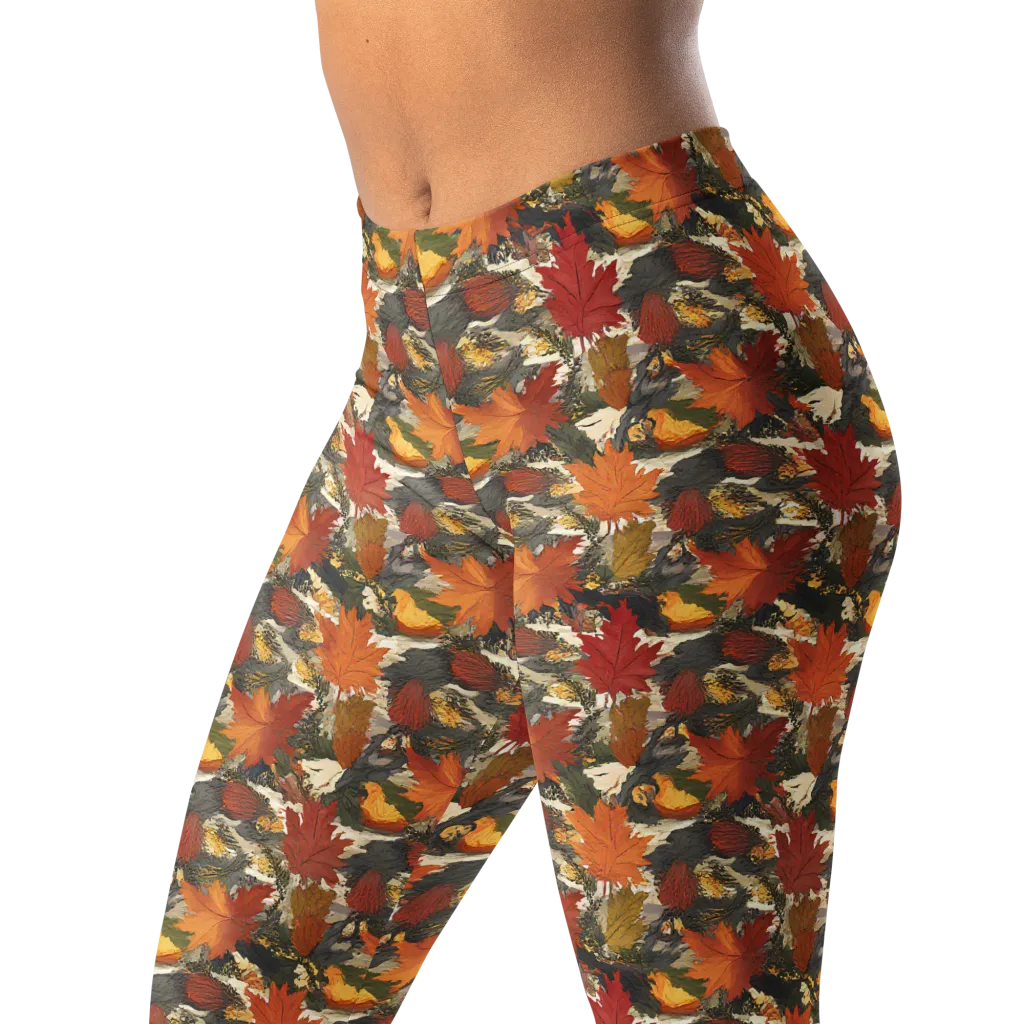 Autumn Alchemy on Leggings — Left Front