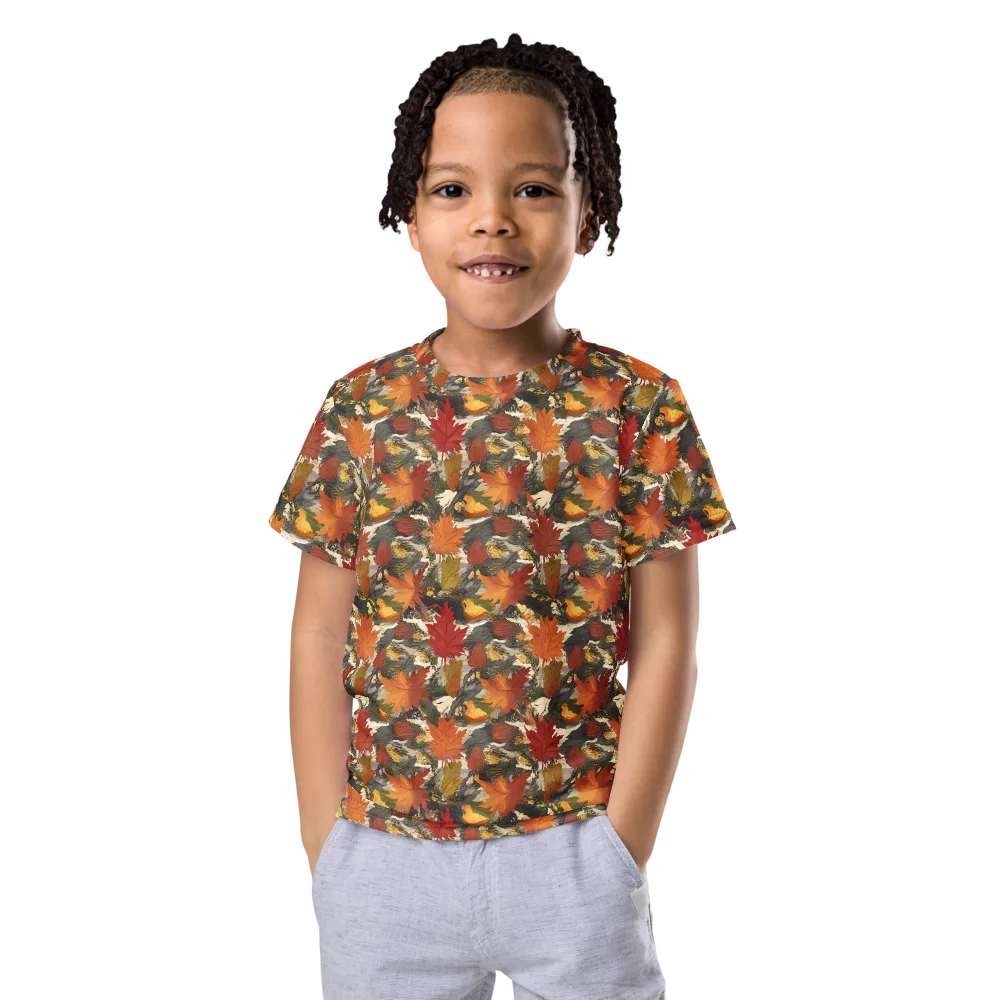 Autumn Alchemy on Kids Crew Neck T-Shirt — Front