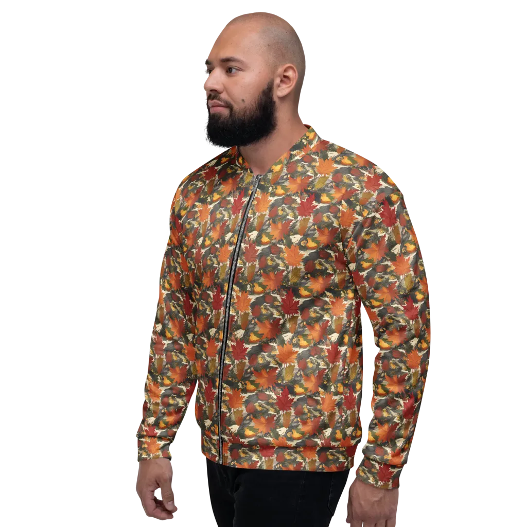 Autumn Alchemy on Bomber Jacket — Left