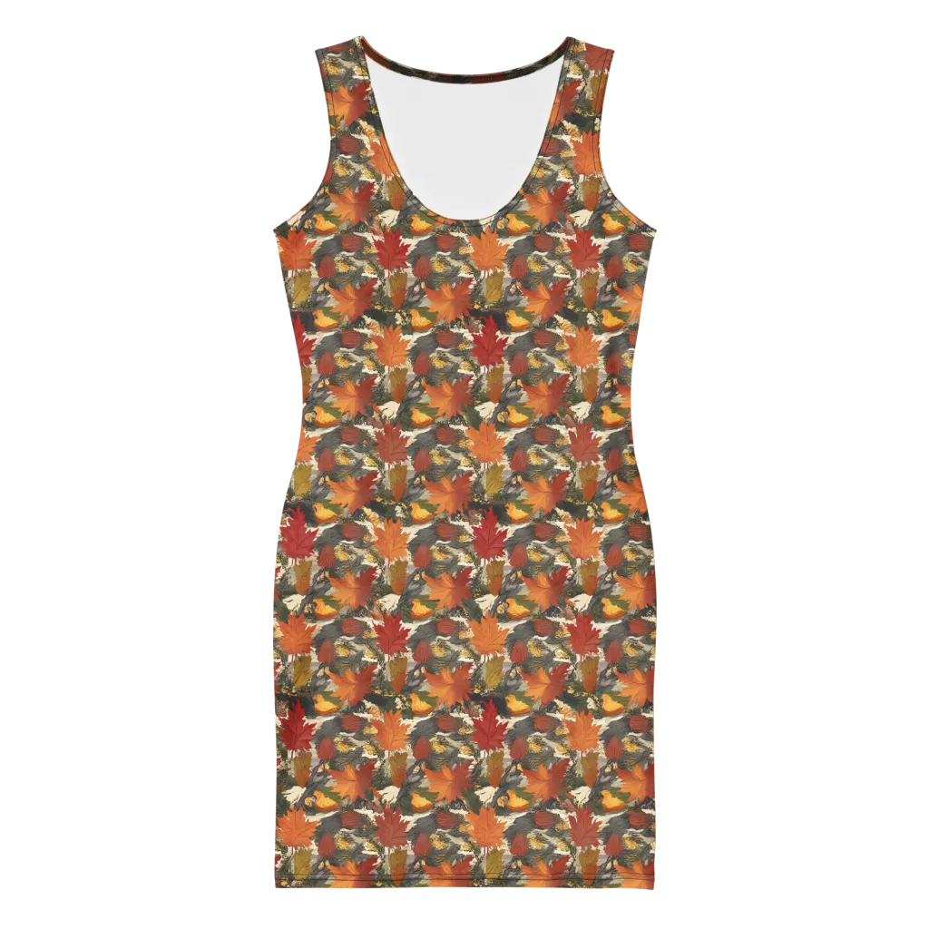 Autumn Alchemy on Bodycon Dress — Front