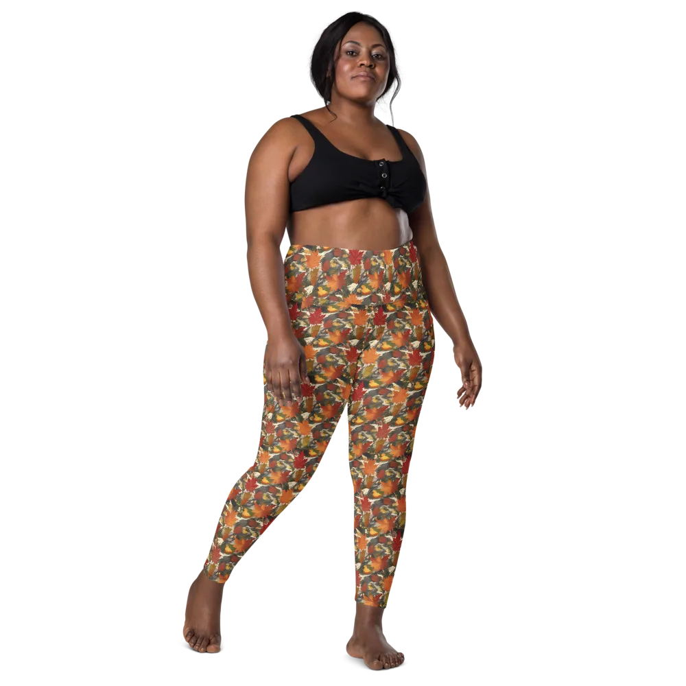 Autumn Alchemy on Leggings with Pockets — Front