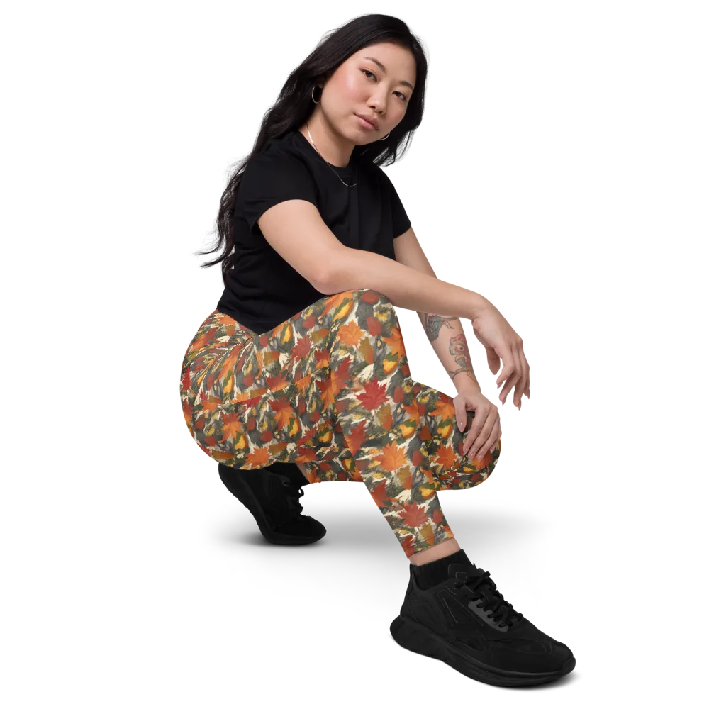 Autumn Alchemy on Leggings with Pockets — Right Front