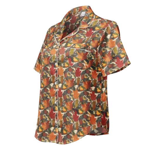 Autumn Alchemy on a Women's Short Sleeve Pajama Top