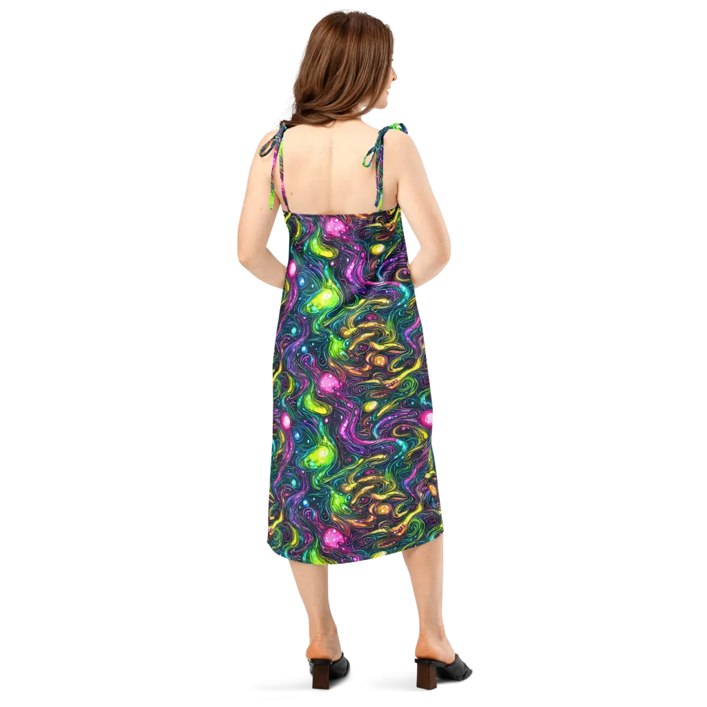 Cosmic Candy Current on Slip Dress — Back