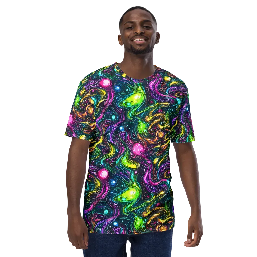 Cosmic Candy Current on Men's Crew Neck T-Shirt — Front