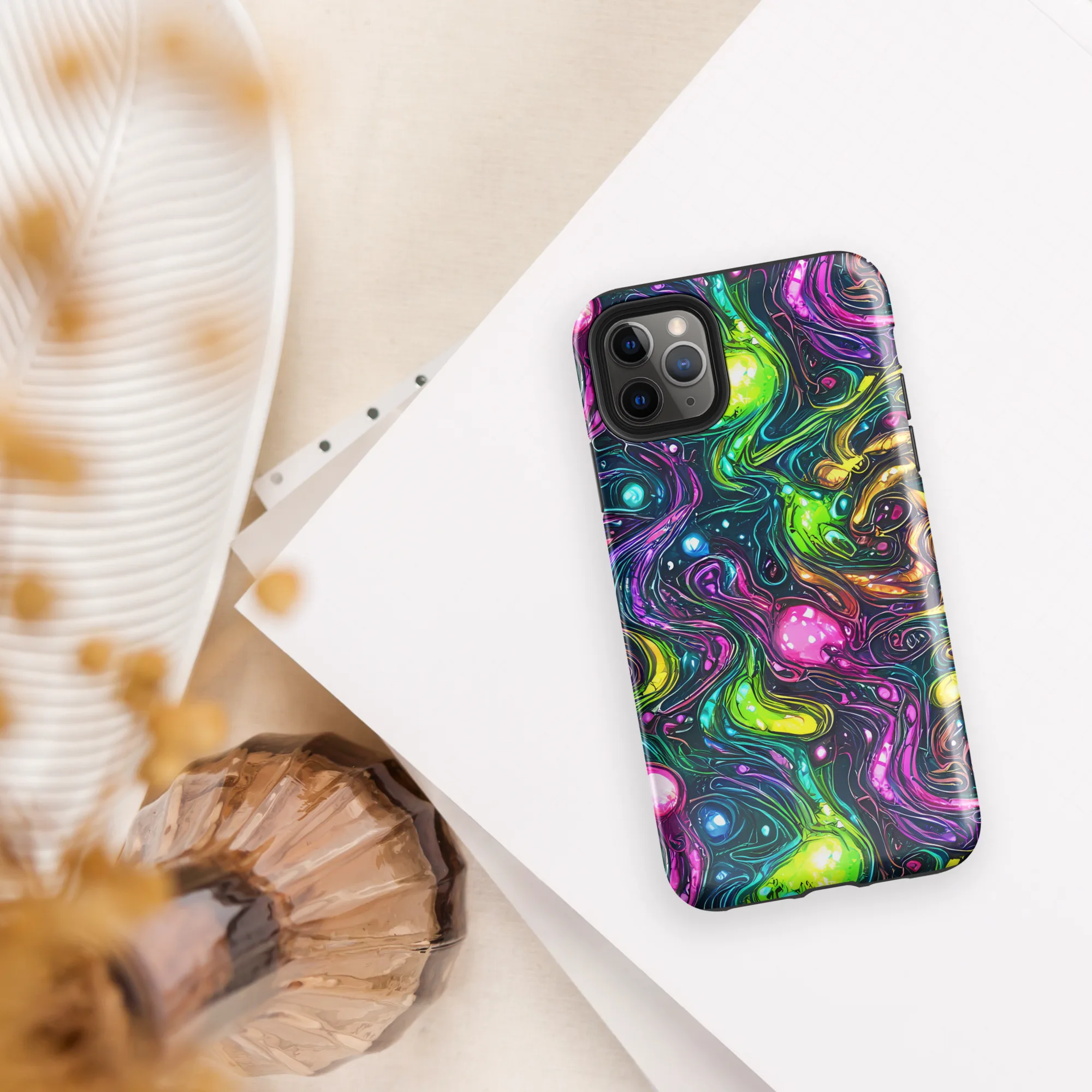 Cosmic Candy Current on Tough Case for iPhone® — Front