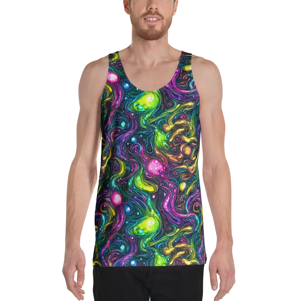 Cosmic Candy Current on Men's Tank Top — Front