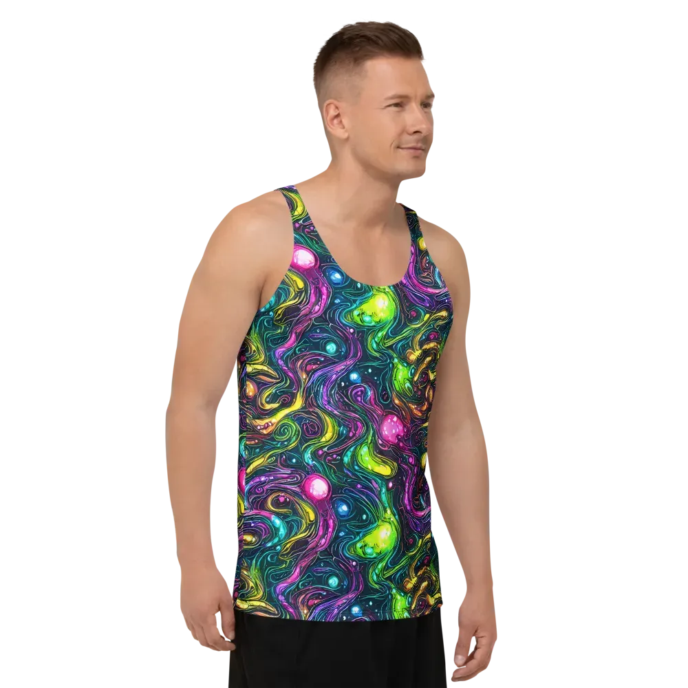 Cosmic Candy Current on Men's Tank Top — Right Front