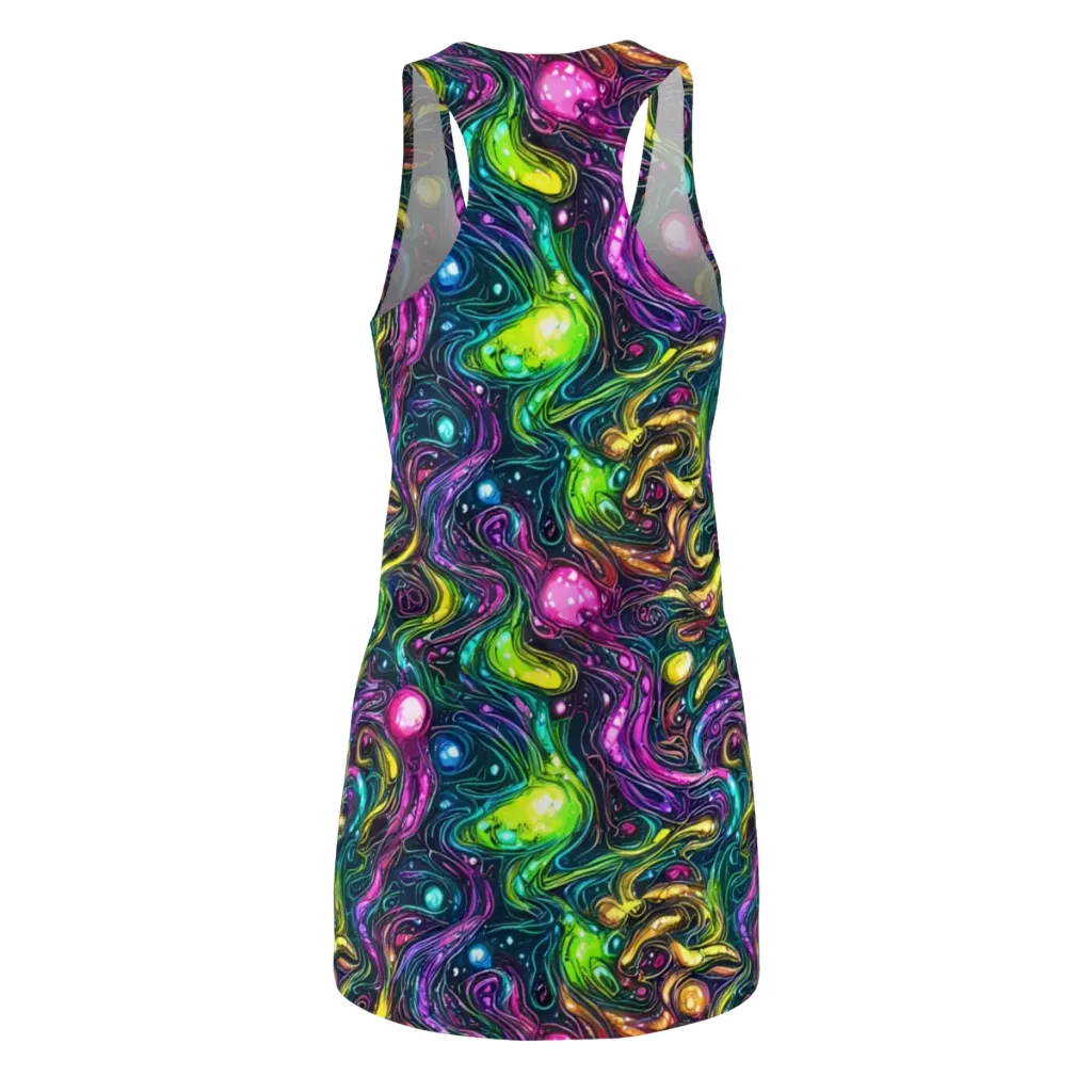 Cosmic Candy Current on Racerback Dress — Back