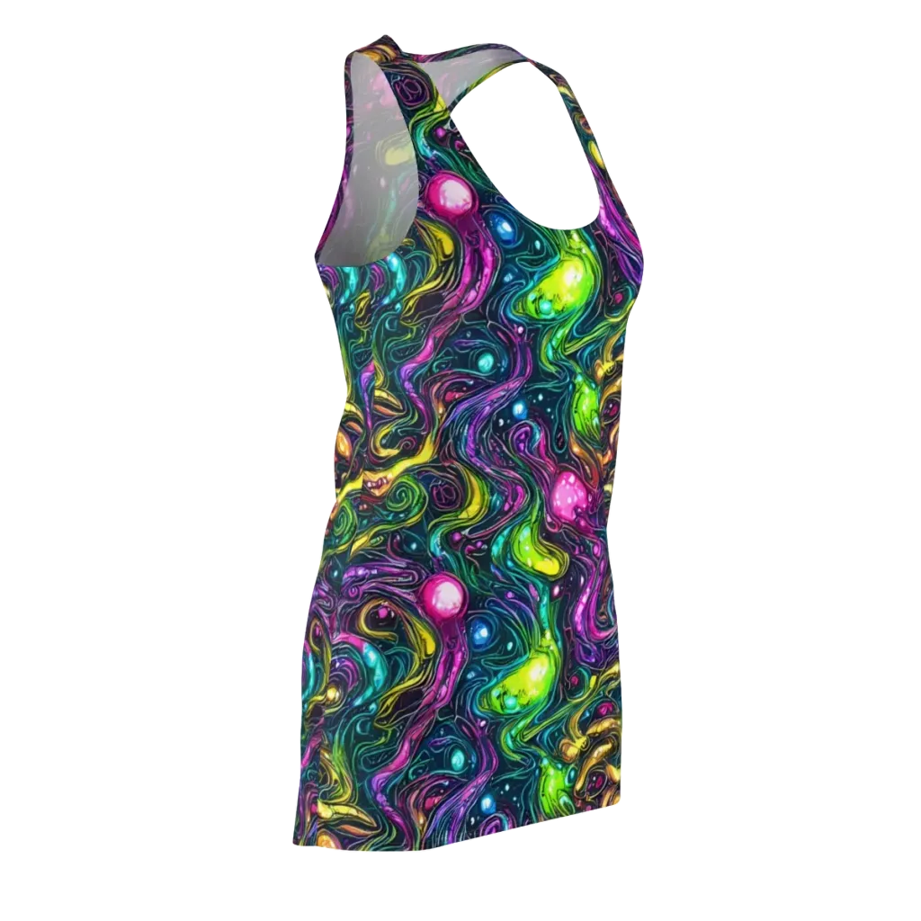 Cosmic Candy Current on Racerback Dress — Front Side