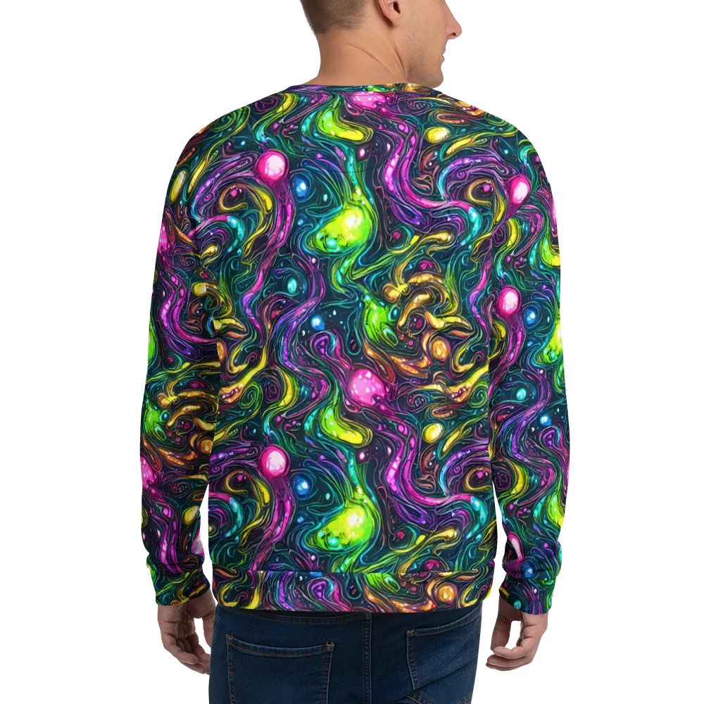 Cosmic Candy Current on Sweatshirt — Back