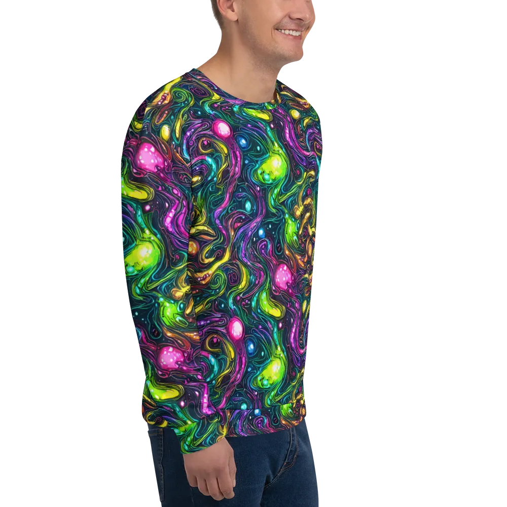 Cosmic Candy Current on Sweatshirt — Right Front