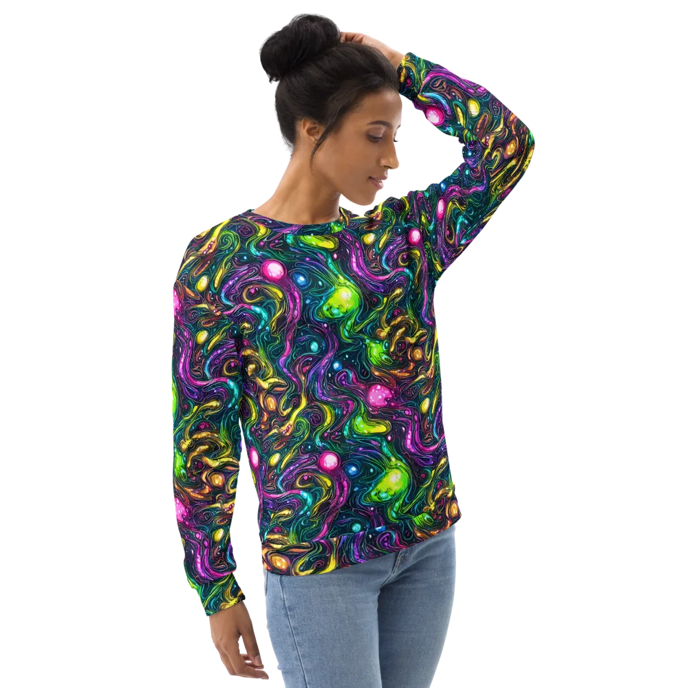 Cosmic Candy Current on Sweatshirt — Right Front