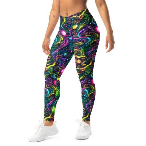 Cosmic Candy Current on a Leggings