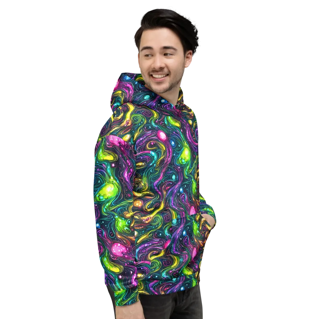 Cosmic Candy Current on Hoodie — Right