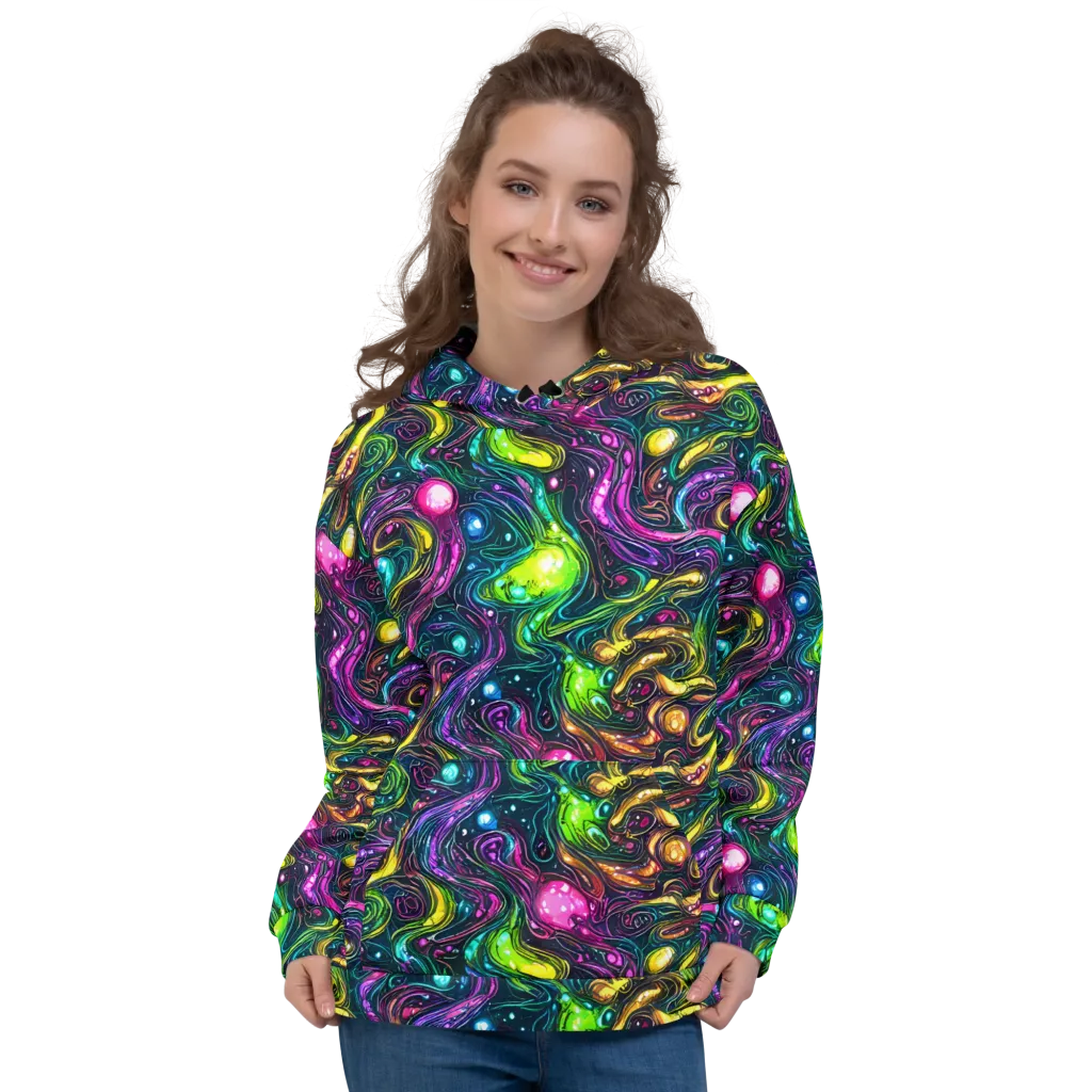 Cosmic Candy Current on Hoodie — Front