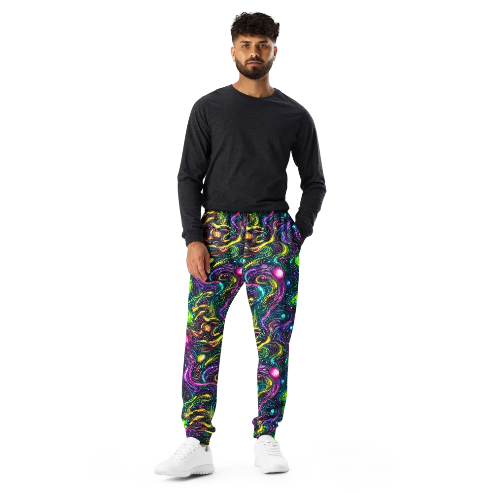 Cosmic Candy Current on Men's Joggers — Front