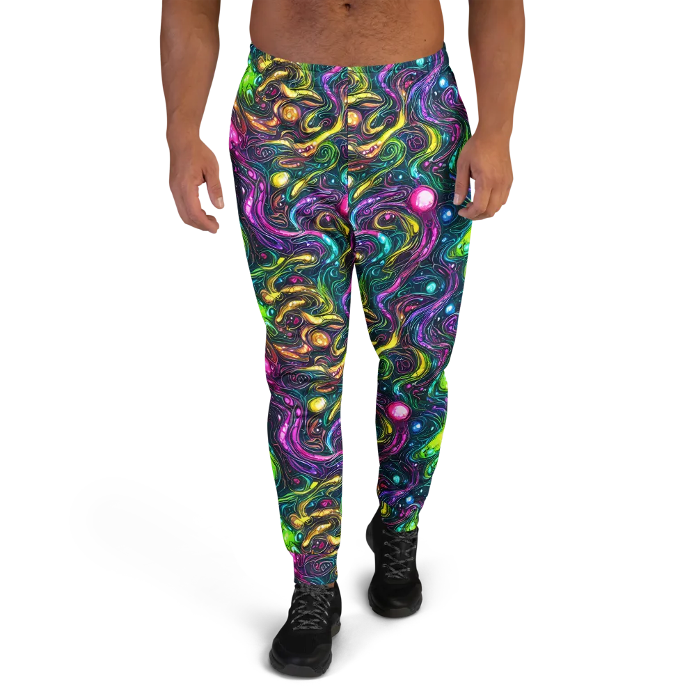 Cosmic Candy Current on Men's Joggers — Front