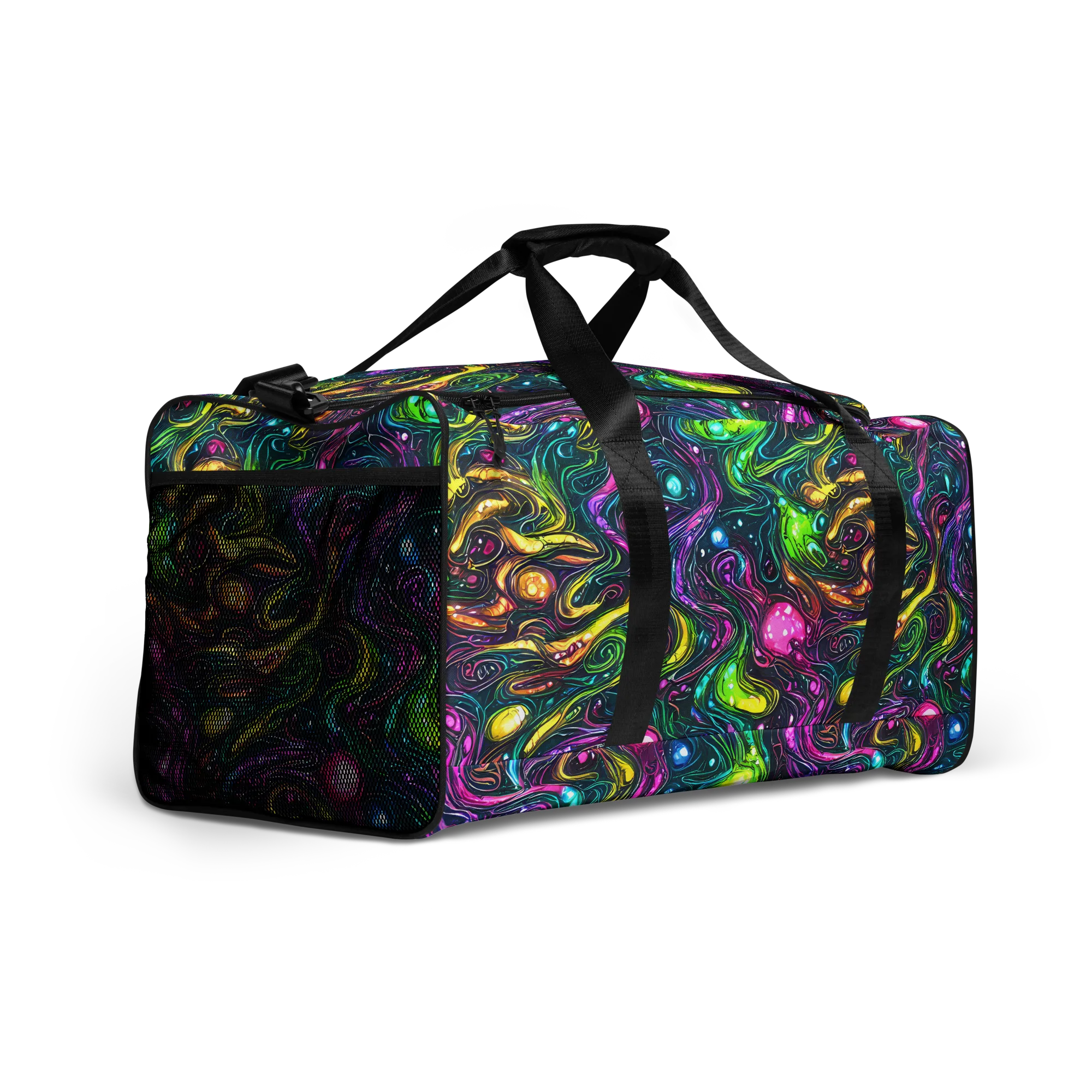 Cosmic Candy Current on Duffle Bag — Right Front