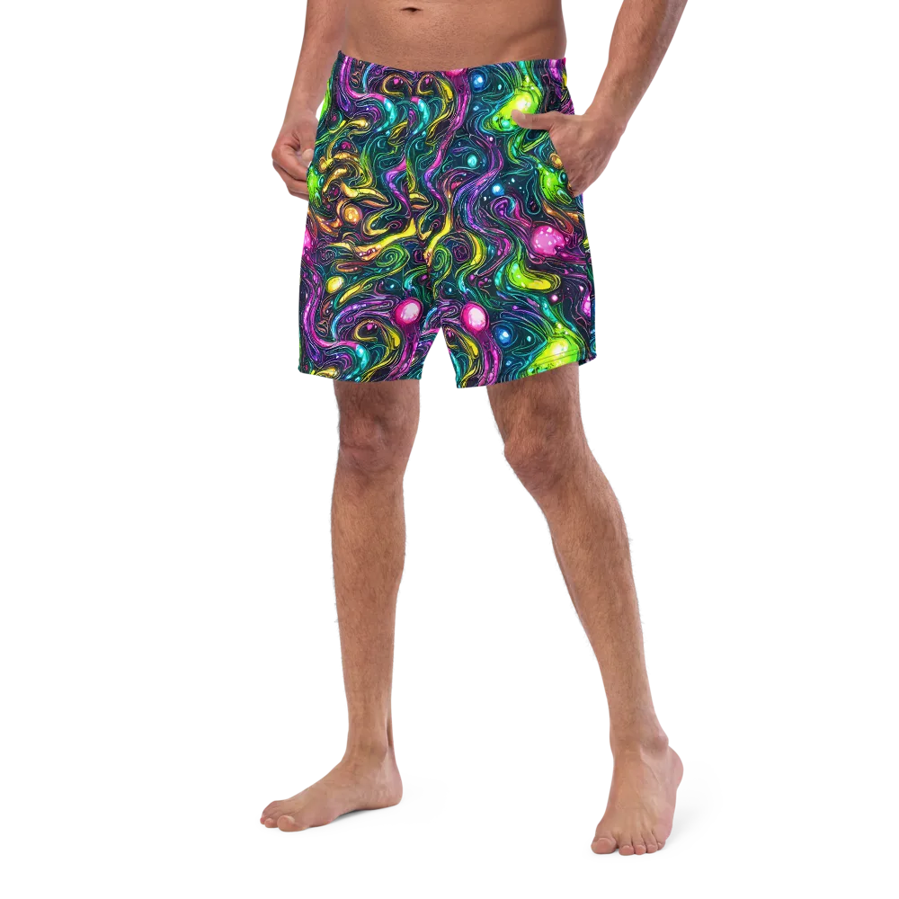 Cosmic Candy Current on Swim Trunks — Left Front