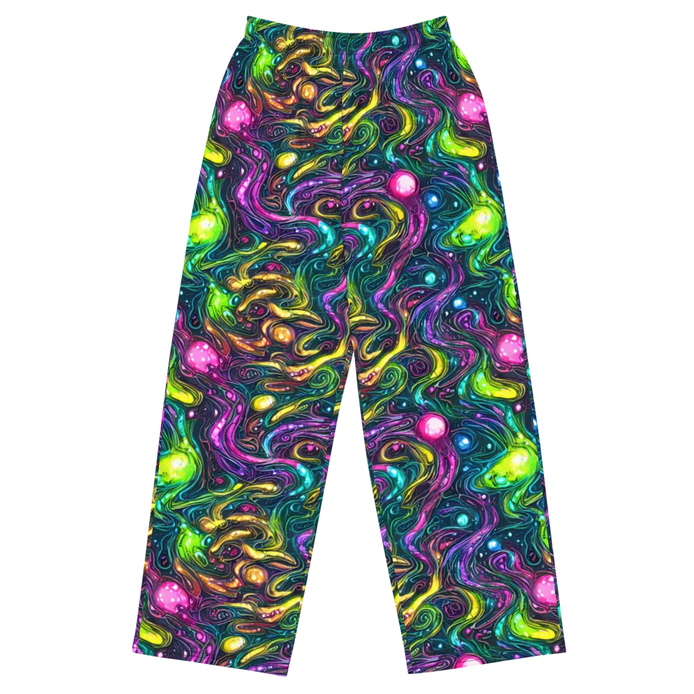 Cosmic Candy Current on Wide-Leg Pants — Front