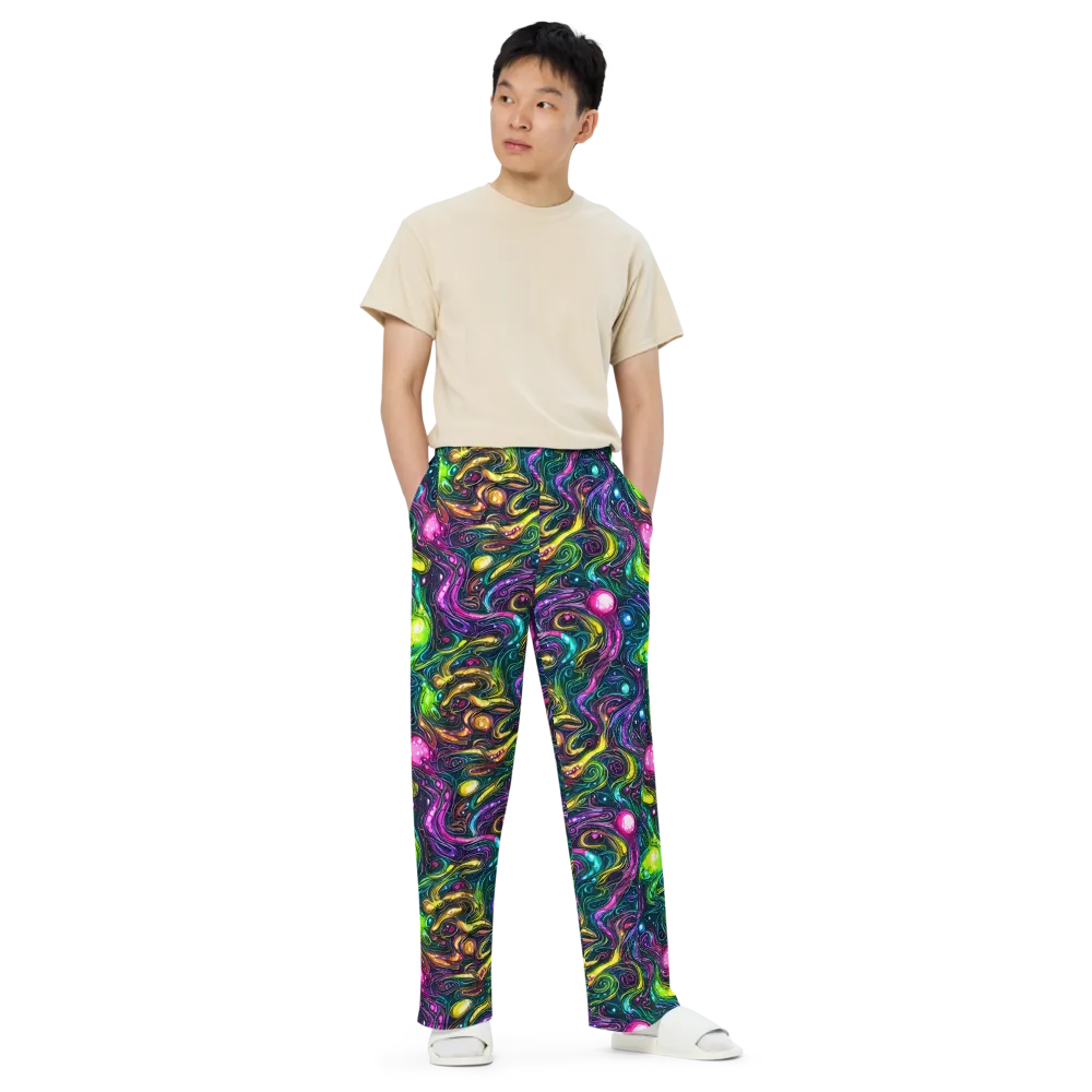 Cosmic Candy Current on Wide-Leg Pants — Front