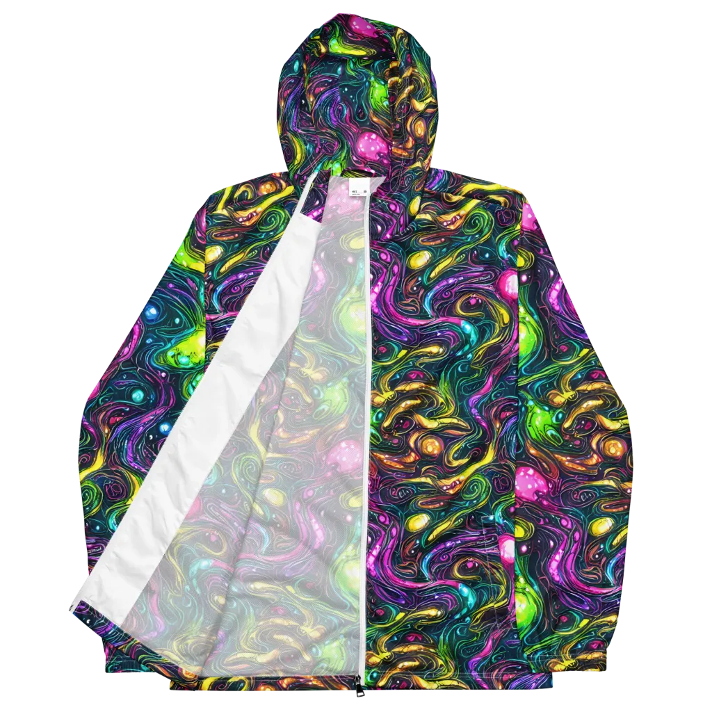 Cosmic Candy Current on Men's Windbreaker — Front