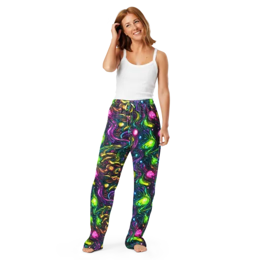 Cosmic Candy Current on a Women's Pajama Pants