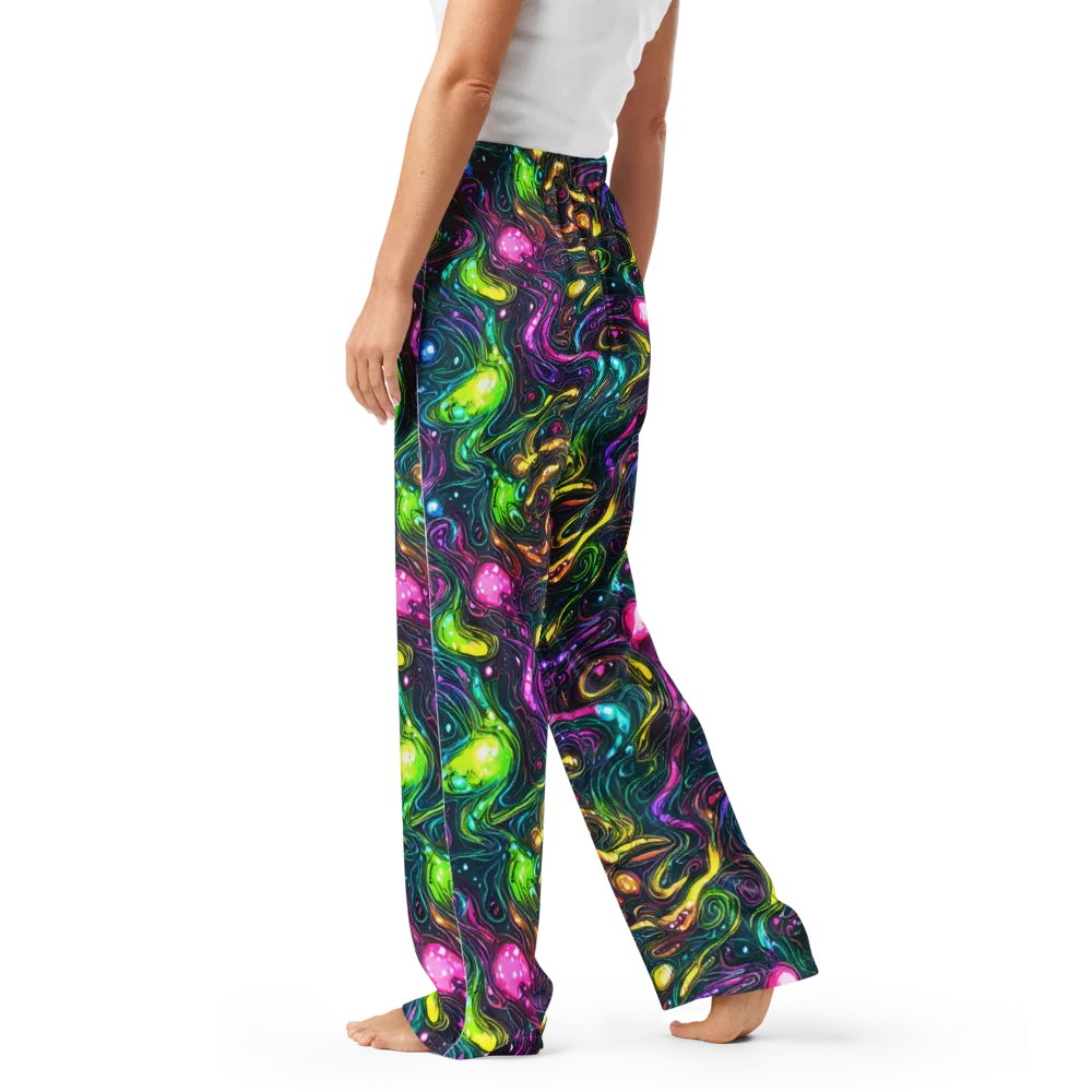 Cosmic Candy Current on Women's Pajama Pants — Left