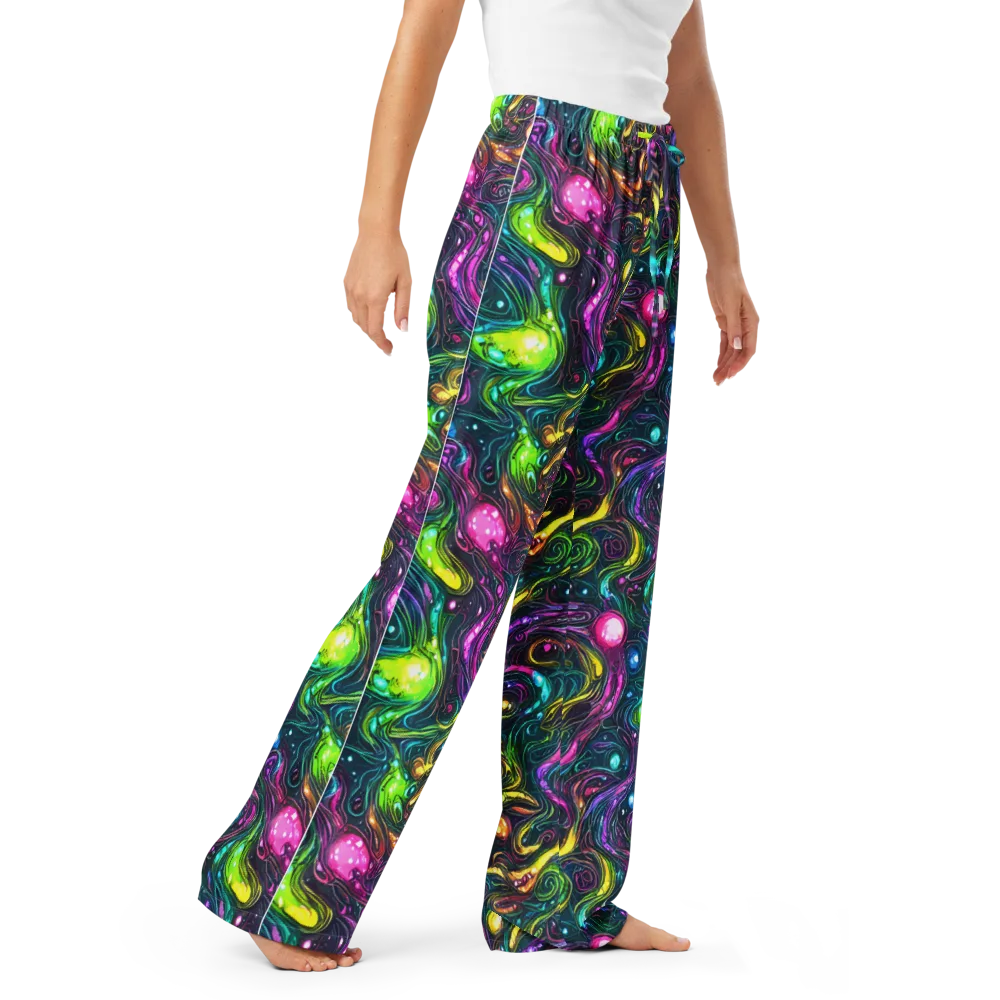 Cosmic Candy Current on Women's Pajama Pants — Right Front