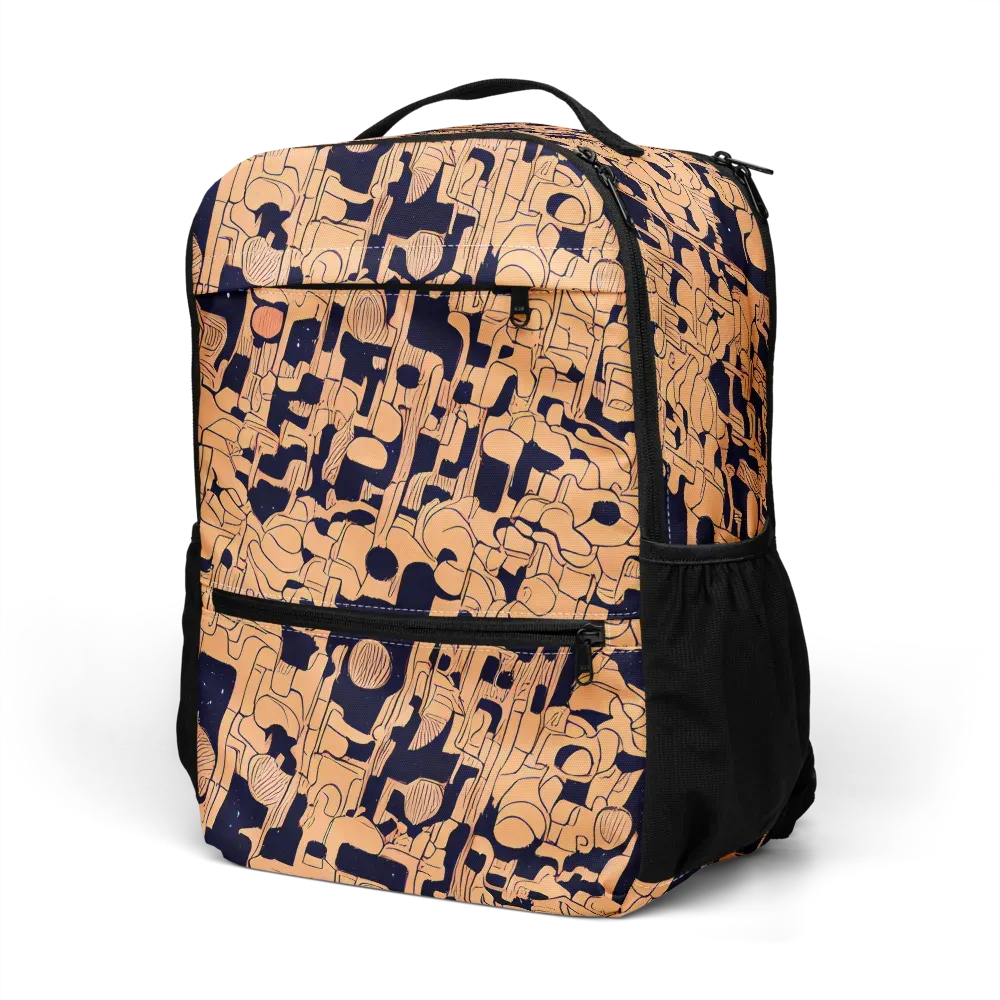 Apricot Orbit on Utility Backpack — Left Front