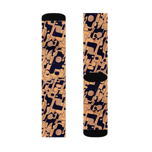 Apricot Orbit on a Socks