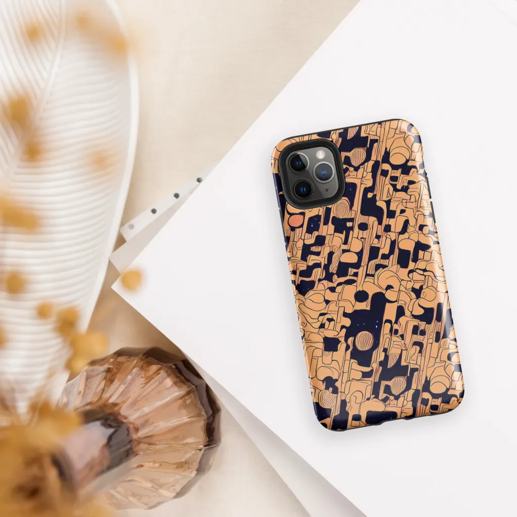 Apricot Orbit on Tough Case for iPhone® — Front
