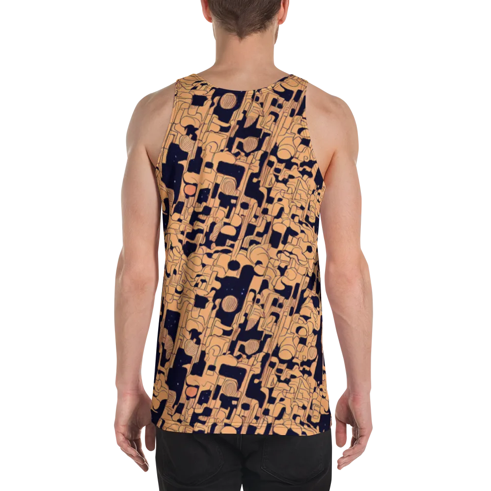 Apricot Orbit on Men's Tank Top — Back