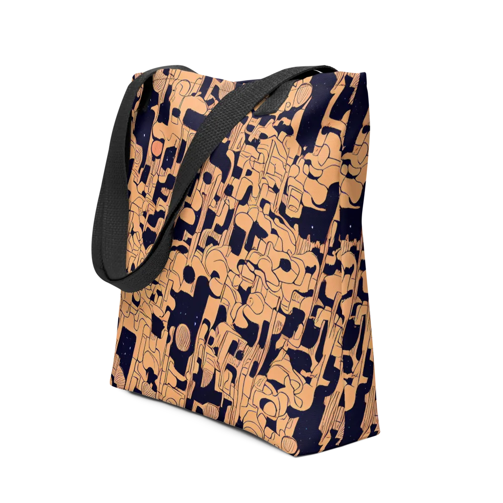 Apricot Orbit on Tote Bag — Front