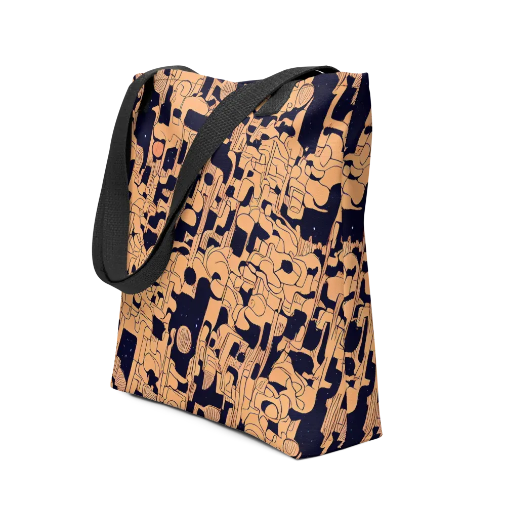 Apricot Orbit on Tote Bag — Front