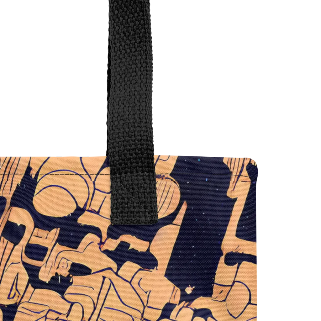Apricot Orbit on Tote Bag — Product details