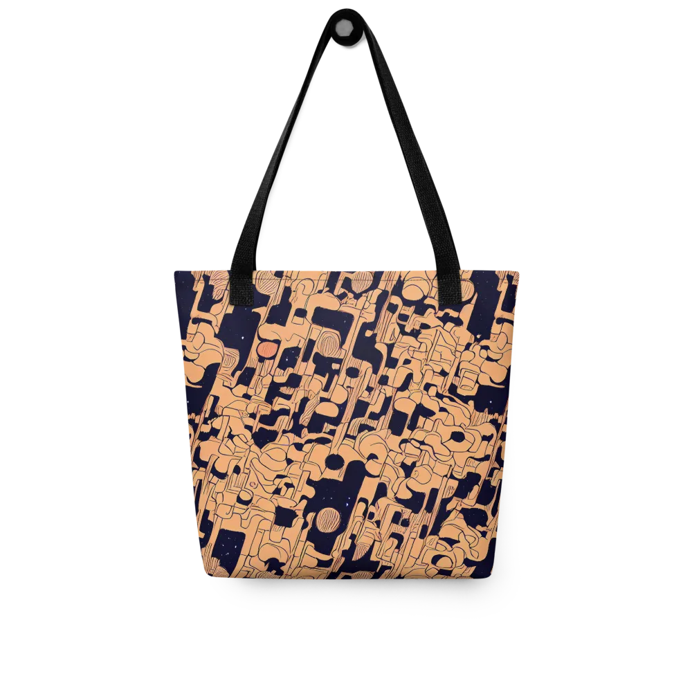 Apricot Orbit on Tote Bag — Front