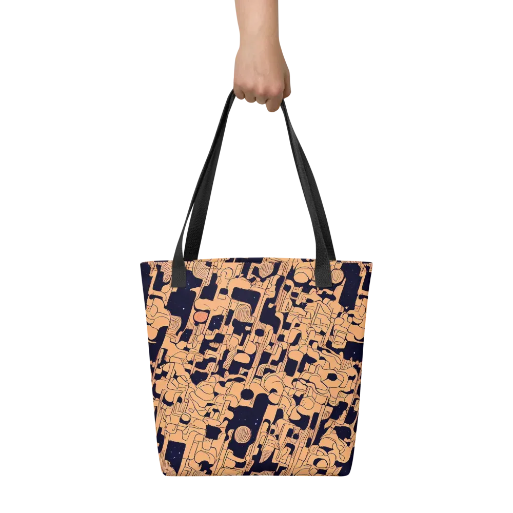Apricot Orbit on Tote Bag — Front