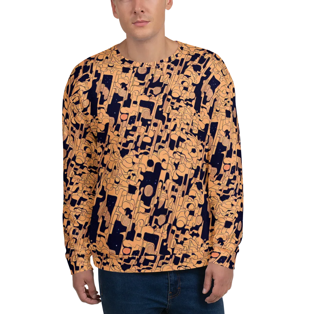 Apricot Orbit on Sweatshirt — Front