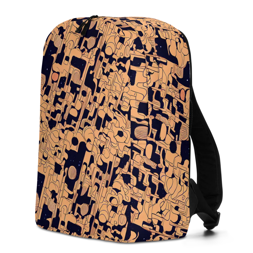 Apricot Orbit on Minimalist Backpack — Left