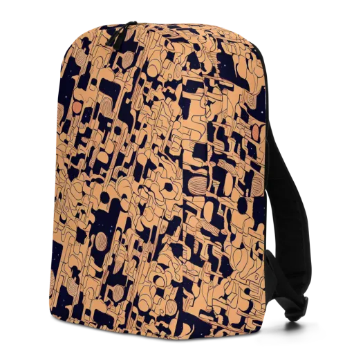 Apricot Orbit on a Minimalist Backpack