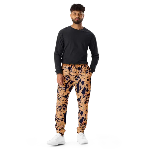 Apricot Orbit on a Men's Joggers