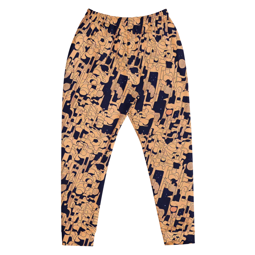 Apricot Orbit on Men's Joggers — Front