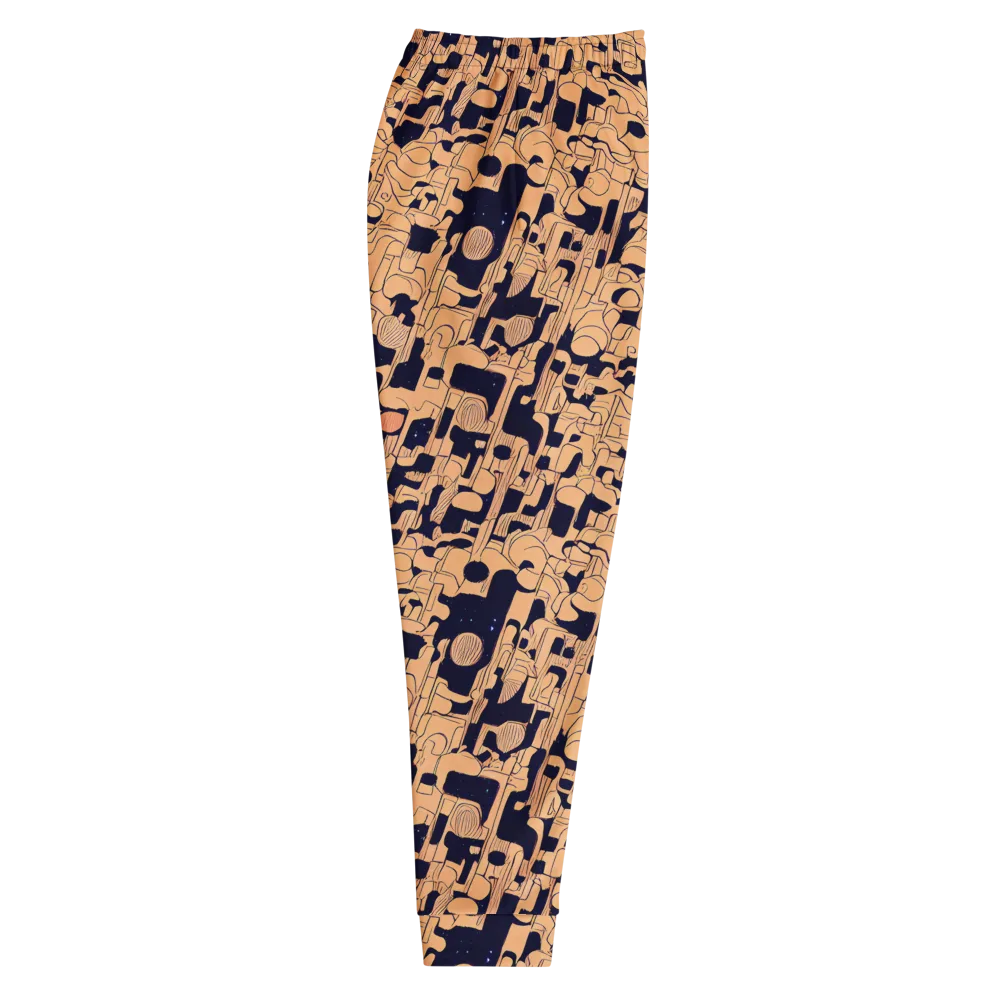 Apricot Orbit on Men's Joggers — Right
