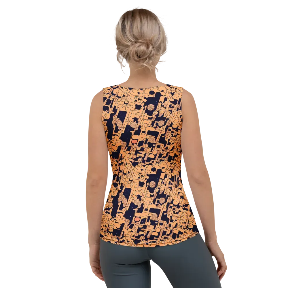Apricot Orbit on Women's Tank Top — Back