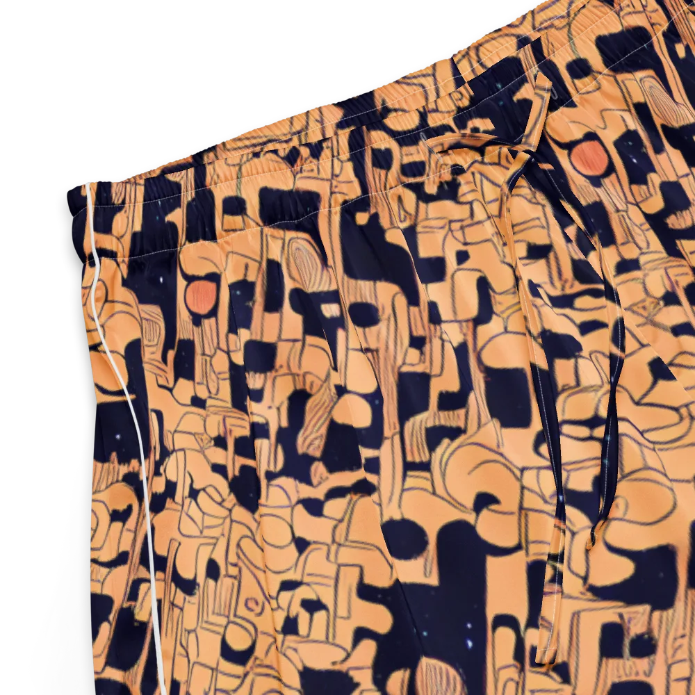 Apricot Orbit on Women's Pajama Shorts — Product details